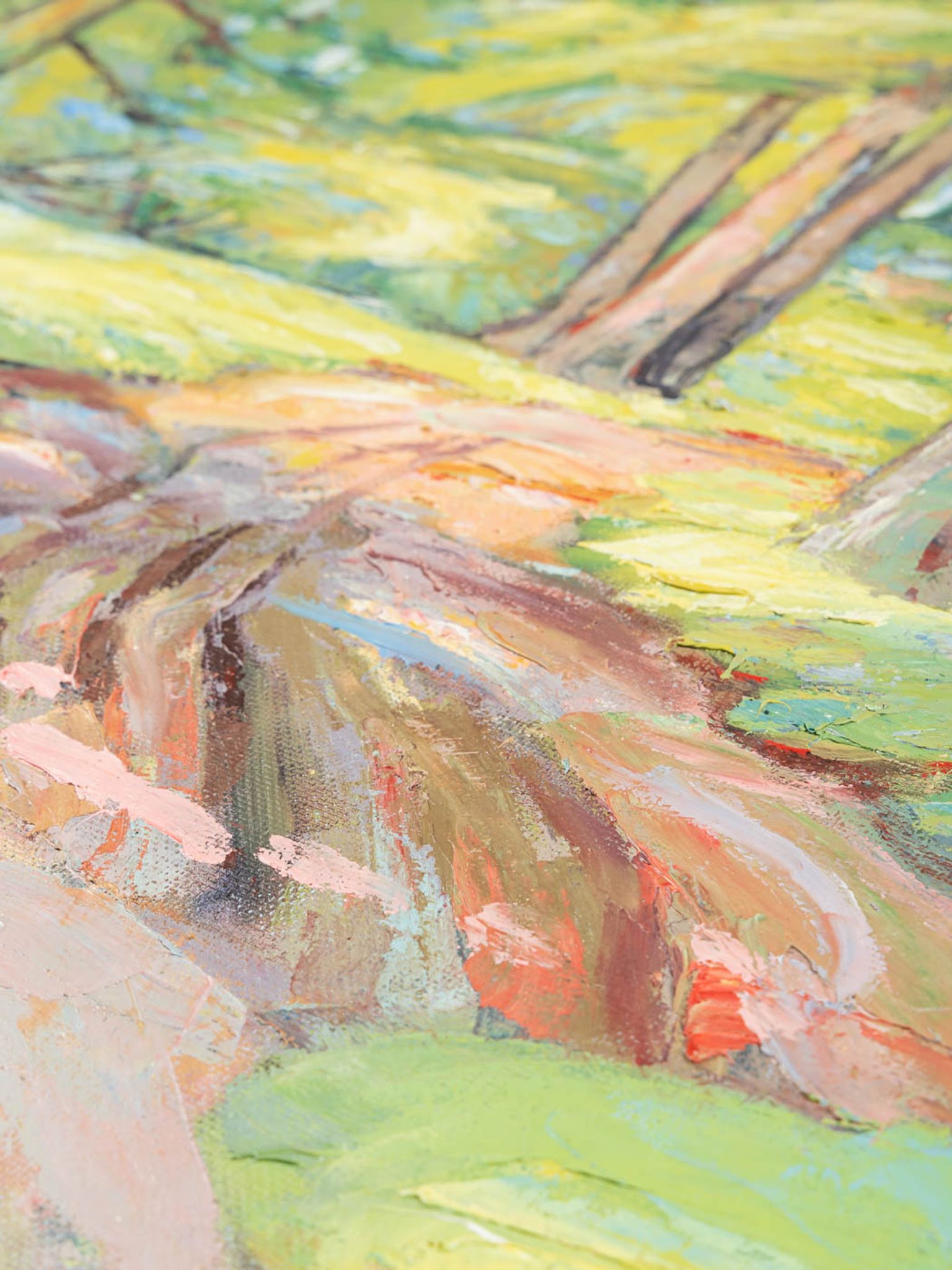 Woodland Walk, Oil on Plate, 124 x 95 cm