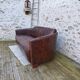 Leather club sofa
