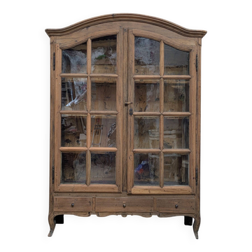 Raw Louis XV display cabinet