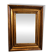 Miroir ancien en bois doré à la feuille