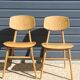 2 chaises reconstruction 1950 style Landault