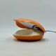 Lampe Oyster orange vintage par Gamma3, design italien des années 1970