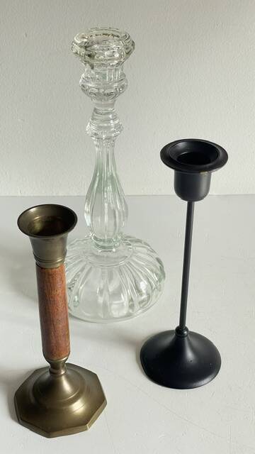 Chic Vintage Bougeoirs Trio
