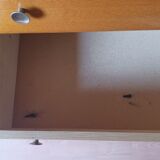 Vintage light wood chest of drawers from the 1970s.