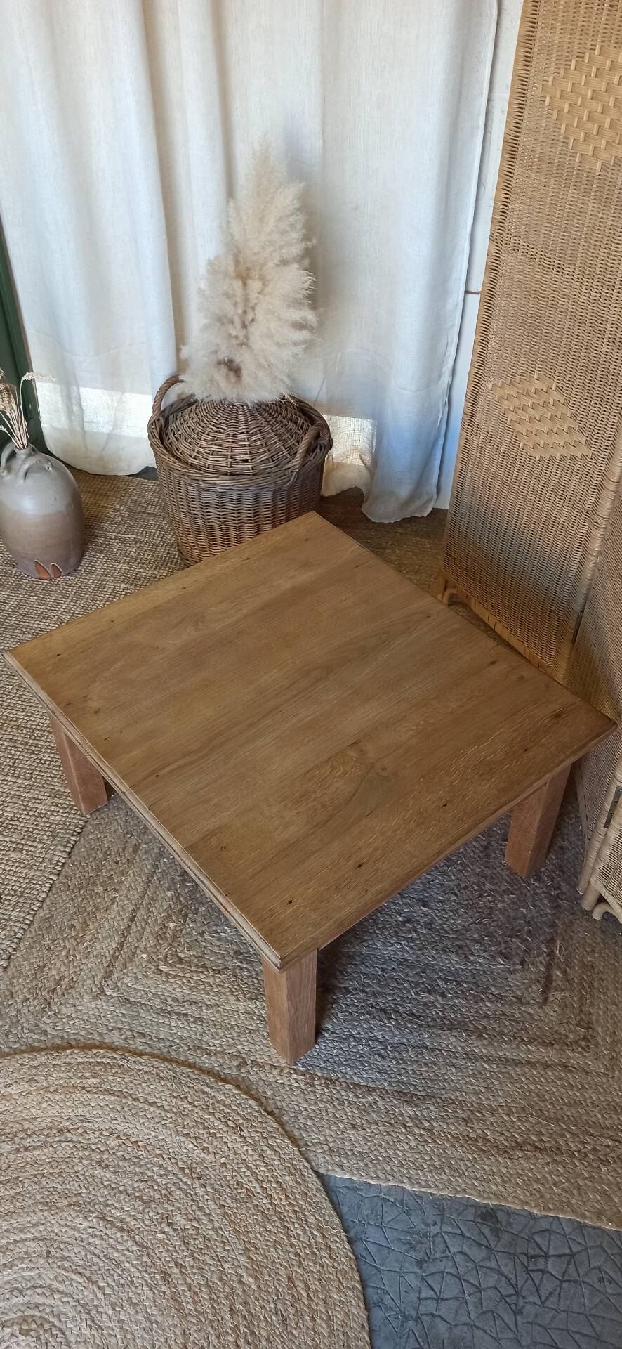 Table basse en chêne
