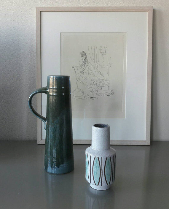 Two Vintage Vases made in Germany from the West 60