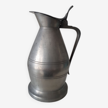 Pewter water pitcher