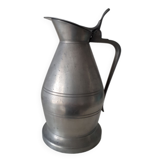 Pewter water pitcher