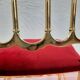 Pair of chiavarine chairs, brass