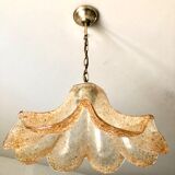 Suspension orange flower glass Murano 1960