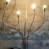 Lampadaire vintage flexibles en métal 1970