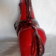 Bitossi - Aldo Londi - Red Roman Horse - glazed ceramic