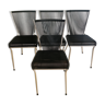 Série de 4 chaises scoubidou années 60