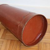 Brown enamelled steel pitcher