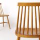 Pair Yngve Ekström "Pinocchio" Dining Chairs – Swedish Beechwood, 1960s
