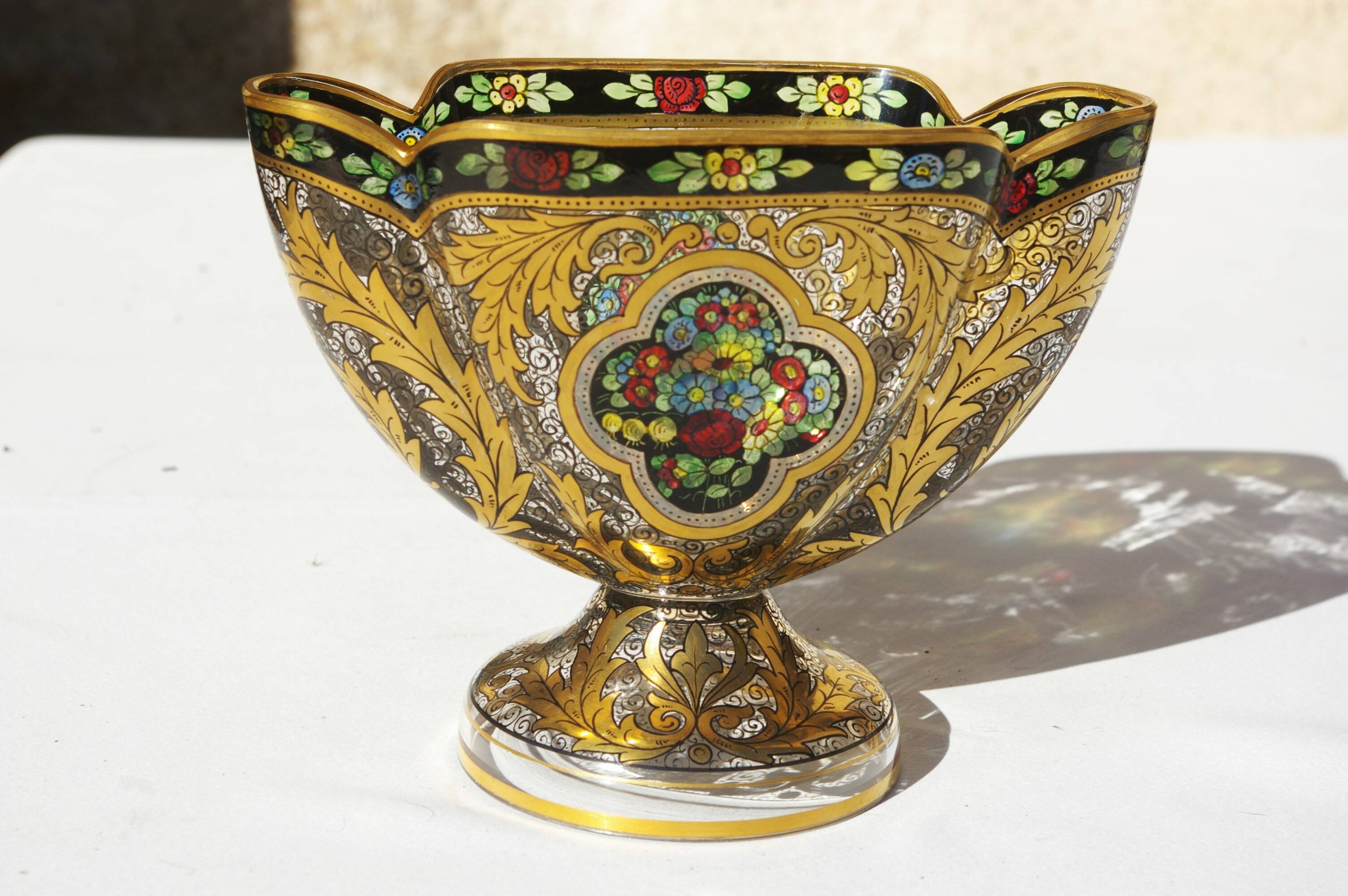 Bohemian Haida Art Nouveau Glass Vase Hermann Pautsch