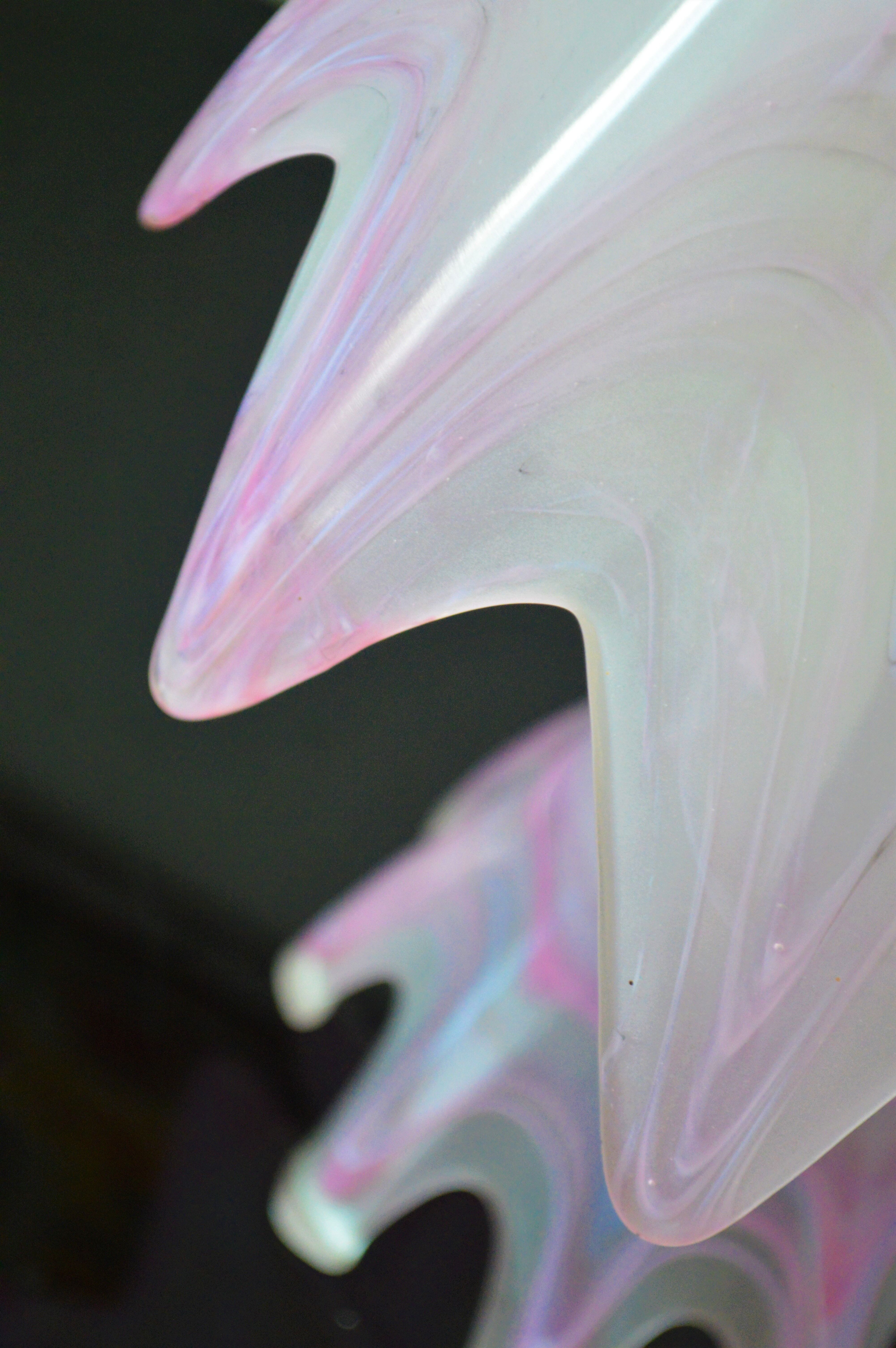 Lamp of the 70s in design glass