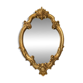Miroir mural doré style Louis XV