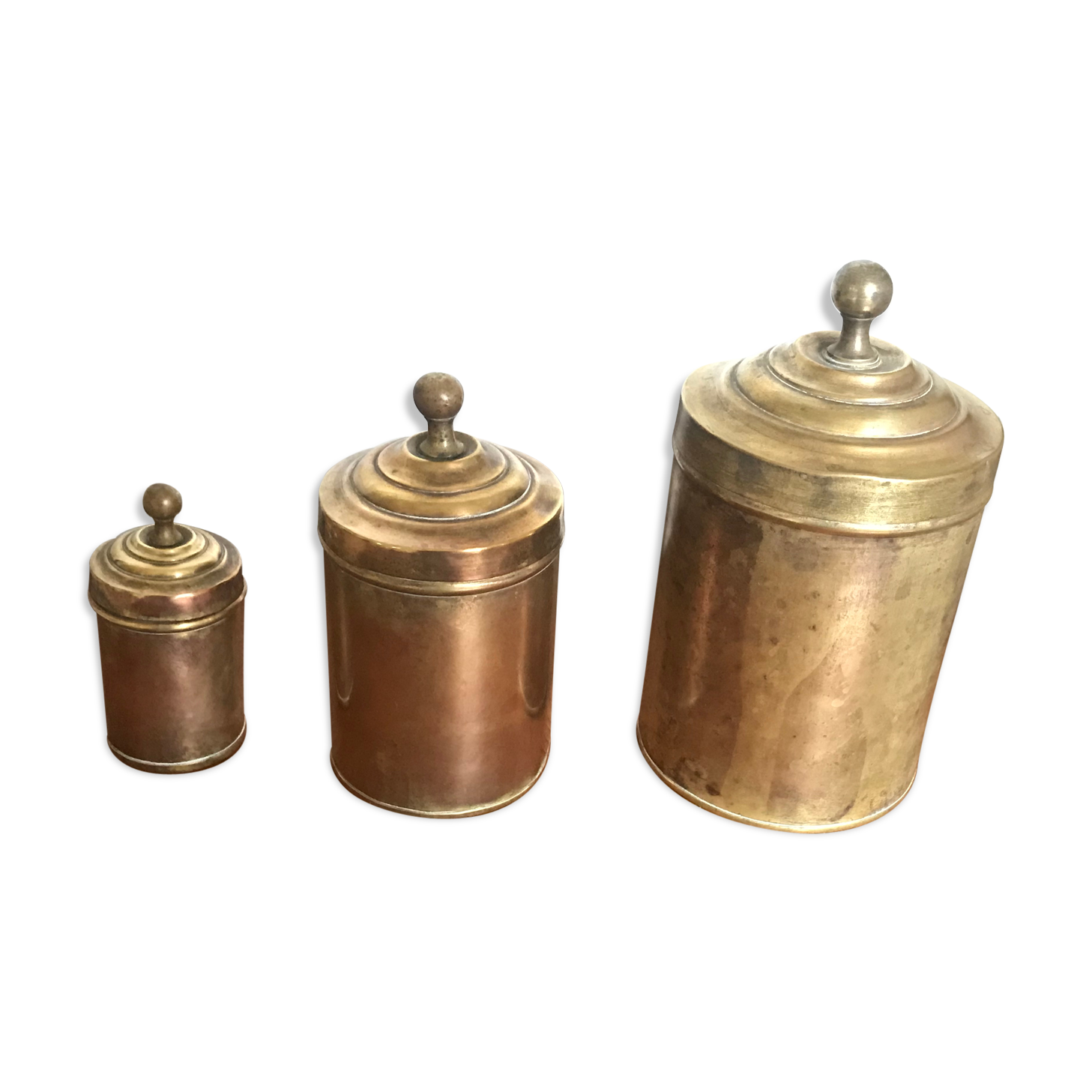 Brass gigognes boxes