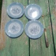 antique Lunéville "Opaque" plates