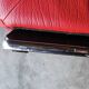 Chateau d'Ax red buffalo leather 3-seater sofa