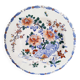Deep plate or dish in Gien earthenware, rooster and peonies model, numbered, 1930s