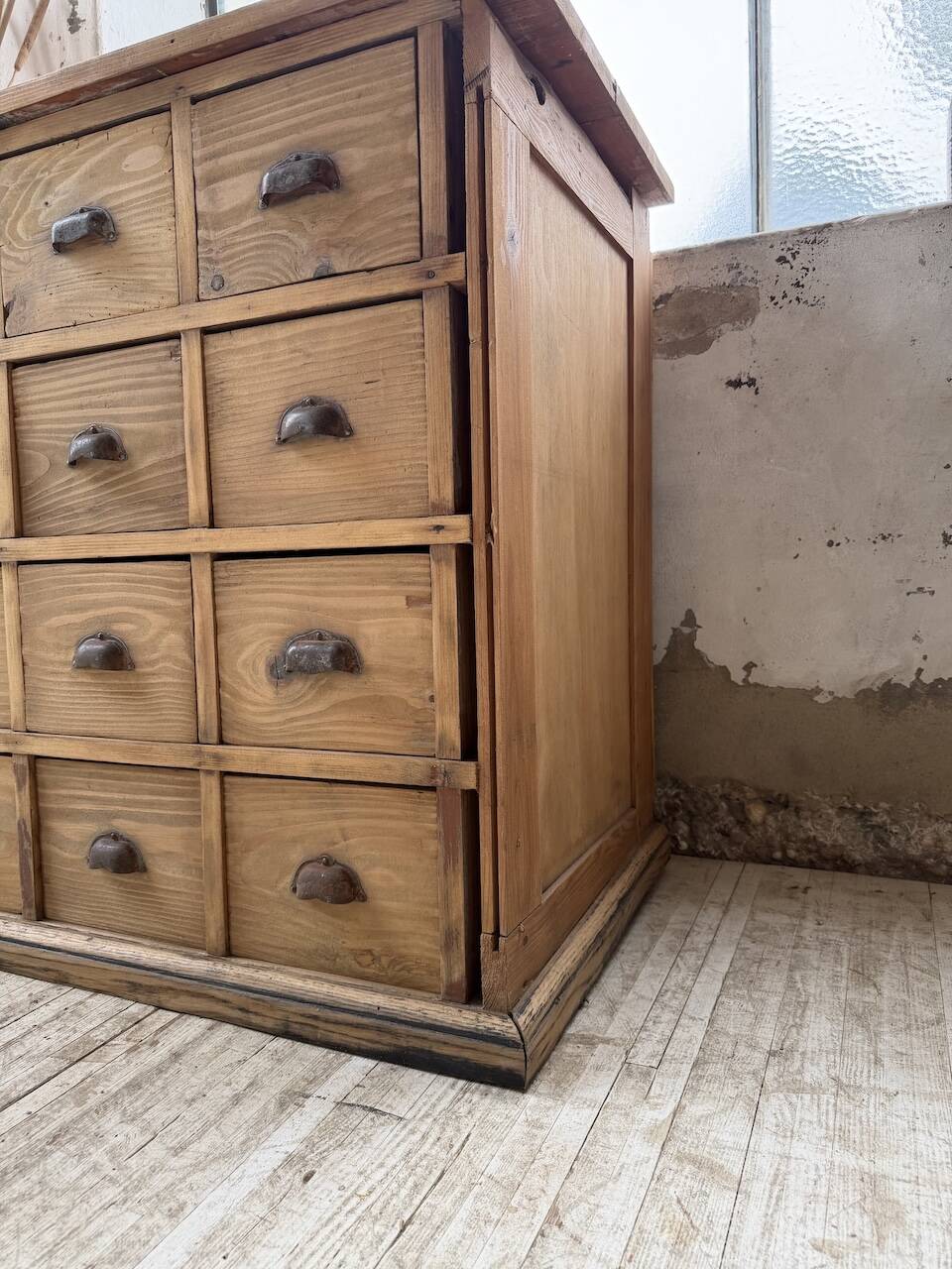 Meuble de métier pin XL années 50