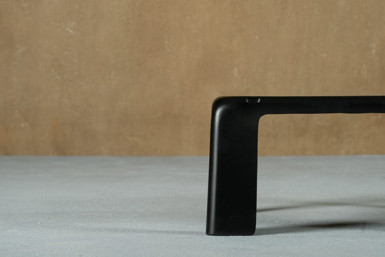 Black Amanta coffee table by Mario Bellini for C&B Italia, Italy, 1970s