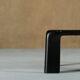 Table basse Amanta noire par Mario Bellini pour C&B Italia, Italie, années 1970.
