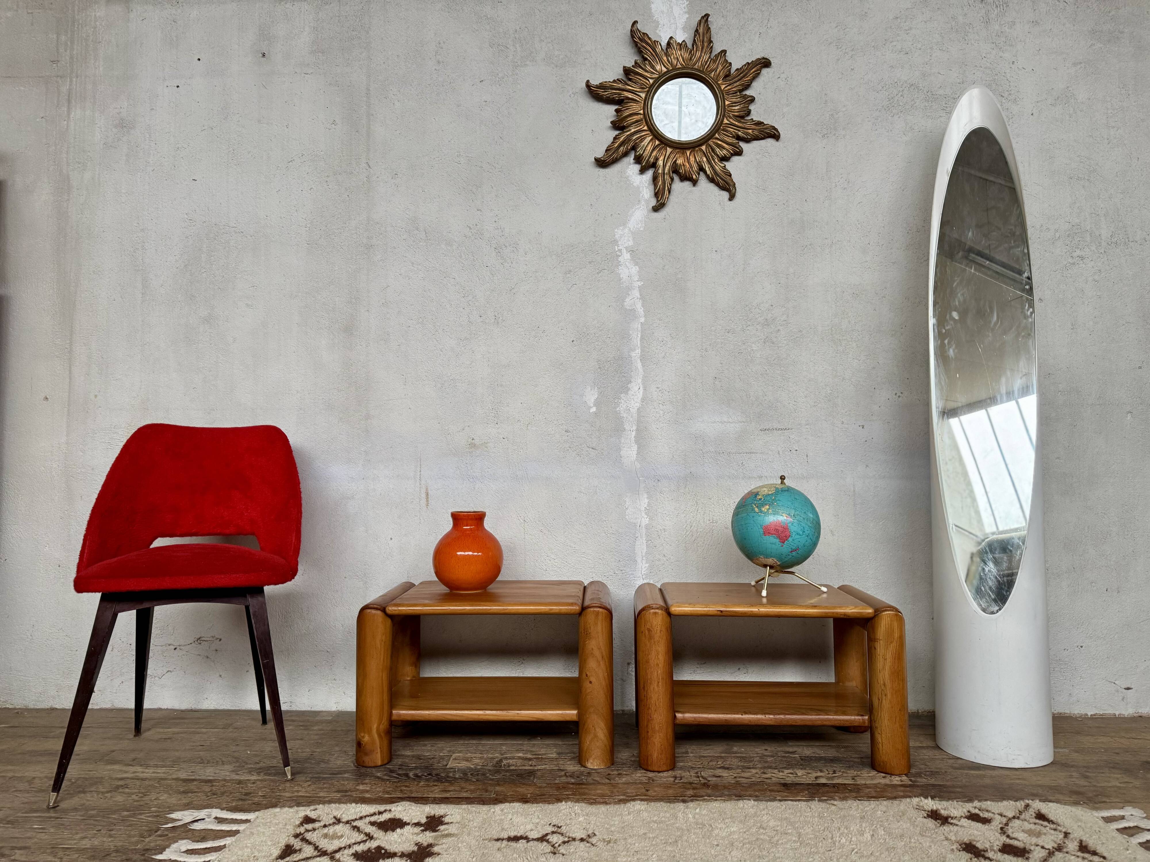 Bedside table, nightstand in Elm dlg Regain