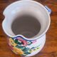 Signed hand made jar with floral motiv Country Side