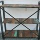 Industrial shelf in iron and wood