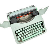 Hermes Baby green lime typewriter revised new ribbon
