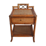 Rattan bedside table