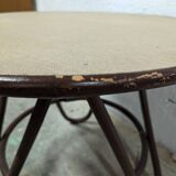 Table basse ronde en rotin