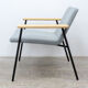 Fauteuil lounge Inclass Xail en tissu bleu