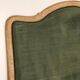 Large headboard, Louis XV style, clay green and wood