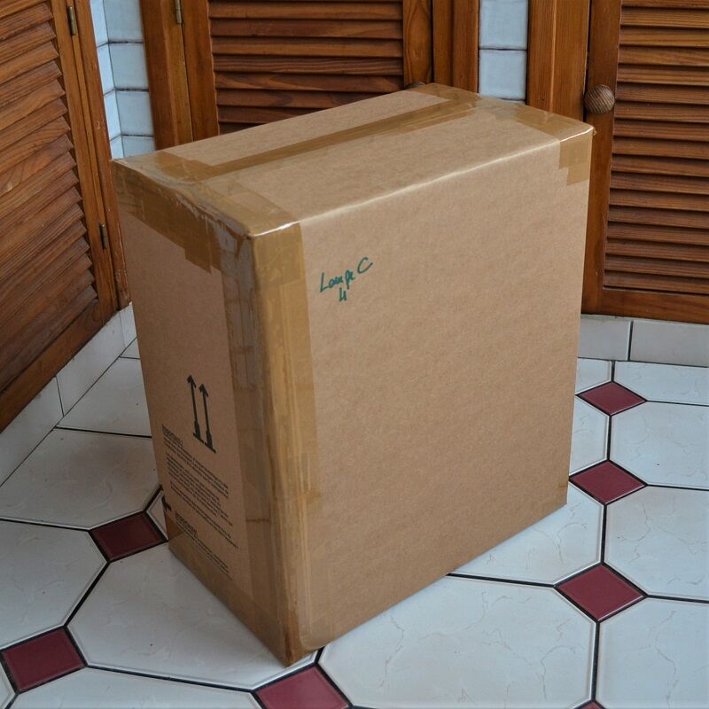 Bamboo and rattan drawer cabinet