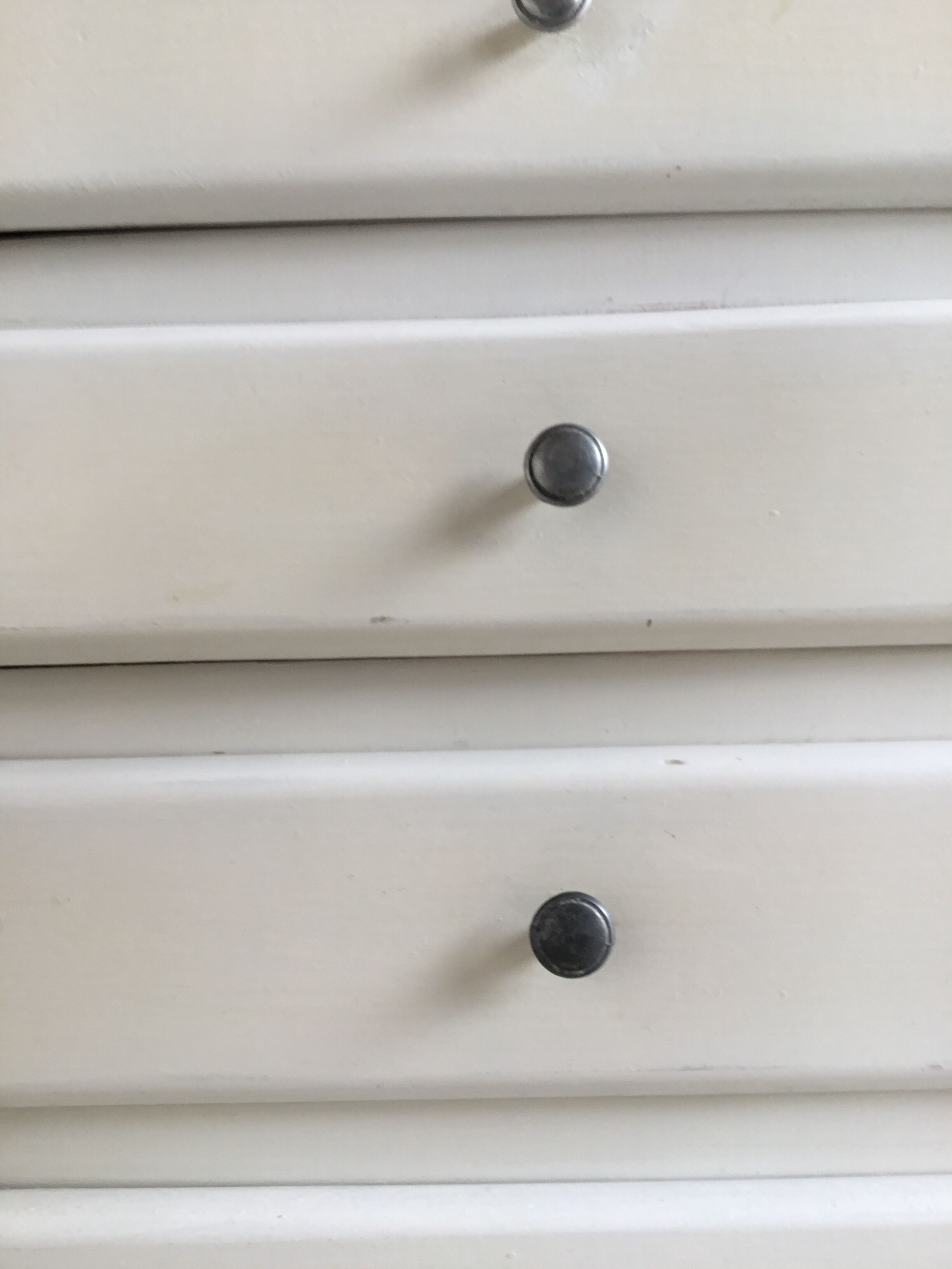 Vintage white wood dresser