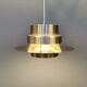 Danish hanging lamp in brass colored aluminum