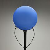 Italian design floorlamp with blue murano glass, 1990s