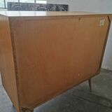 Mid-century design sliding door sideboard