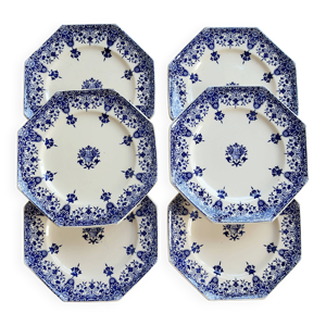6 assiettes à dessert