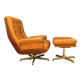 Armchair with footstool, By Ring Mebelfabrikk, Norway, 1960s