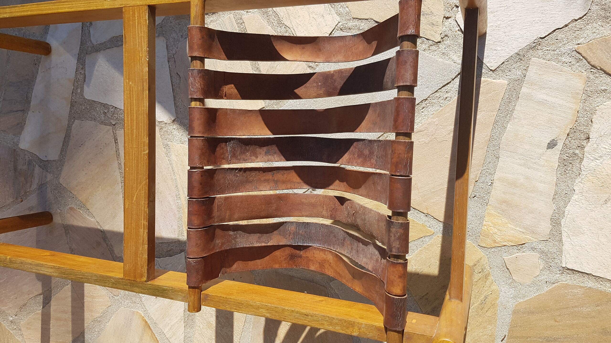 Coffee table Design Dujo Cuba wood leather marble