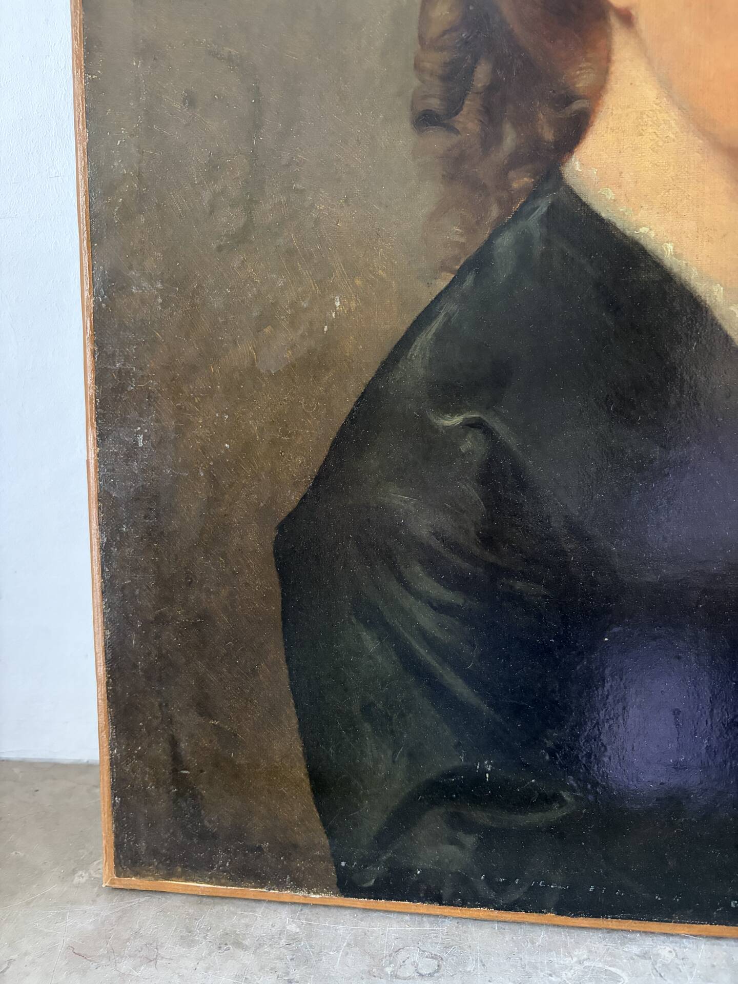 Portrait of a woman, oil on canvas