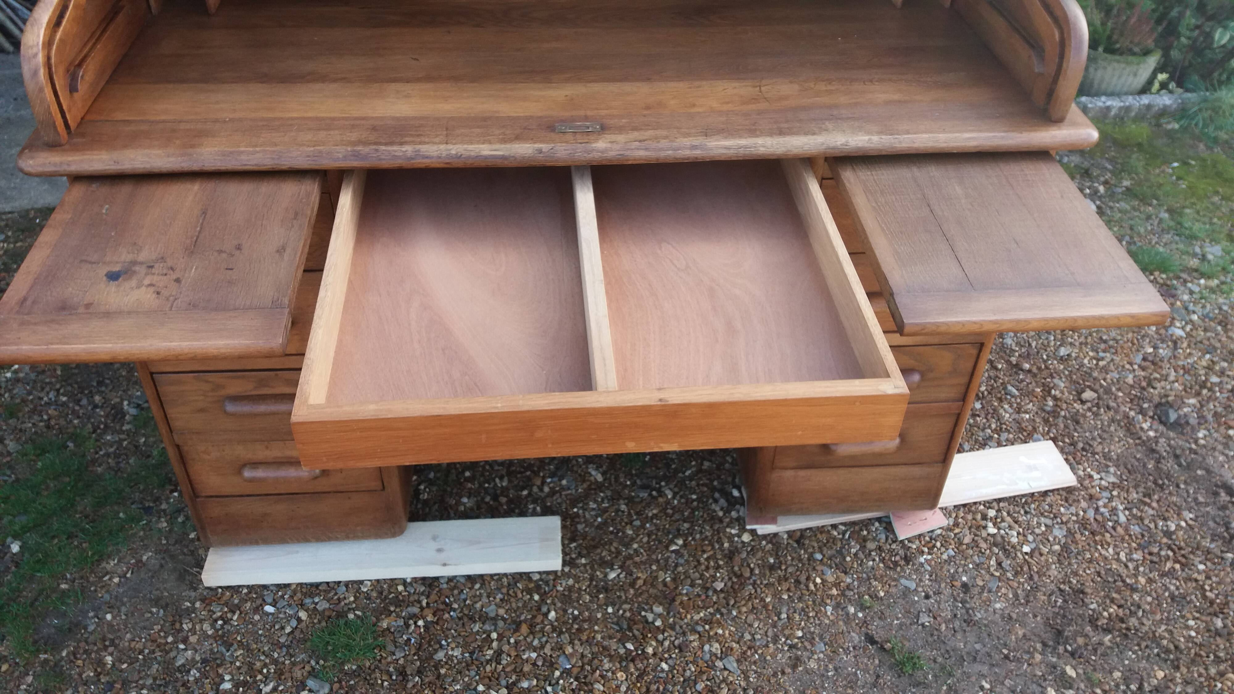 American oak desk