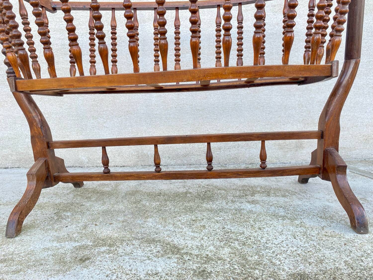 Antique wooden cradle