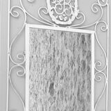 "B" wrought iron mirror 75x45cm