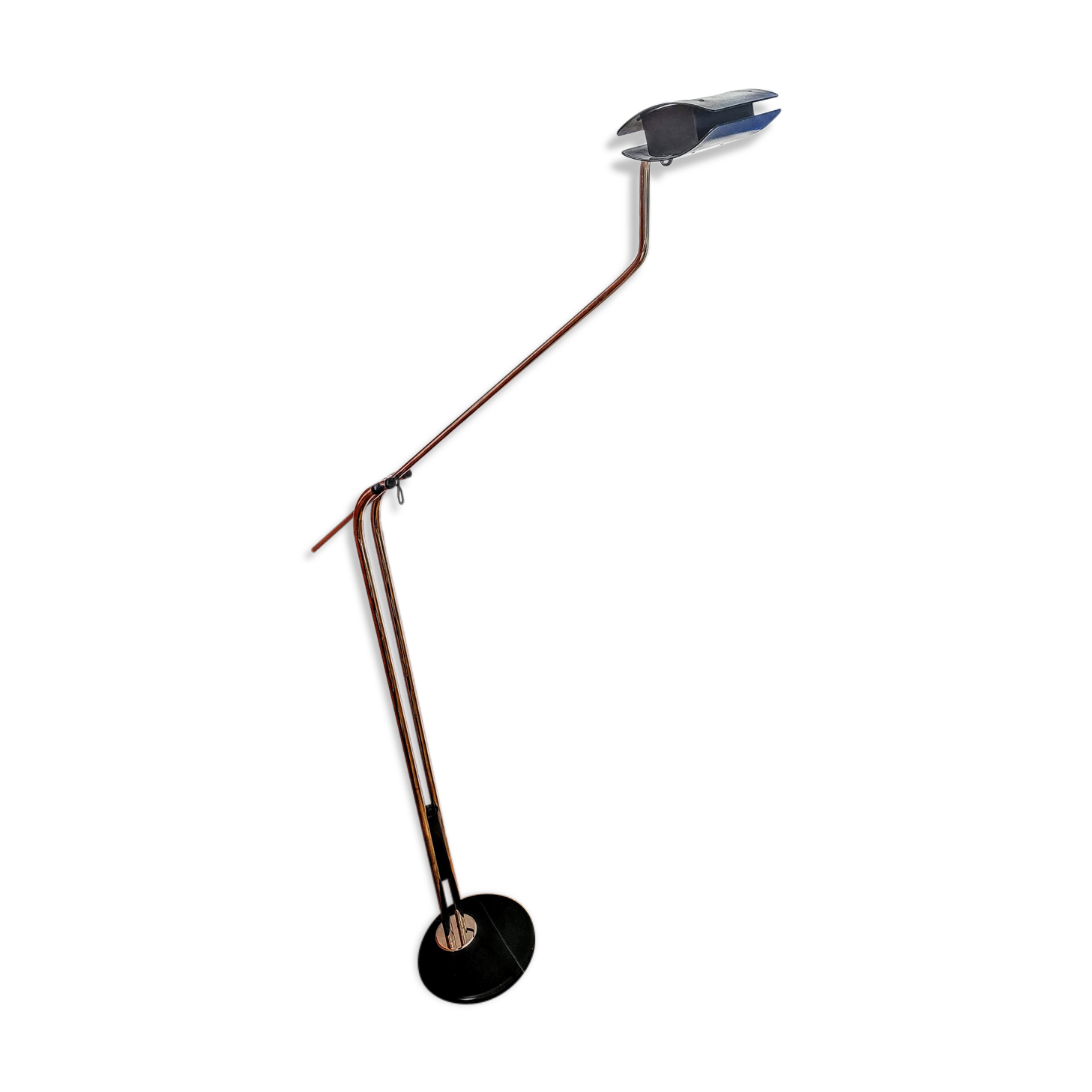 Chrome floor lamp against weight 70s